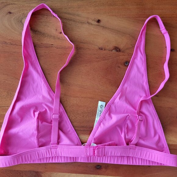 NWOT Free People Intimately Size M Pink Triangle Cup Bralette - Picture 2 of 6